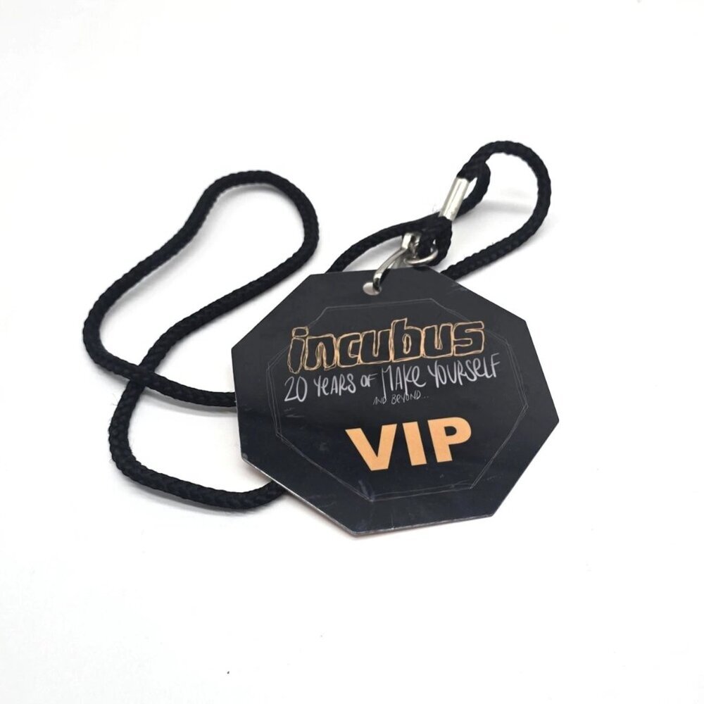 Incubus 2019 VIP Lanyard Make Yourself 20th Anniversary Tour Pass
